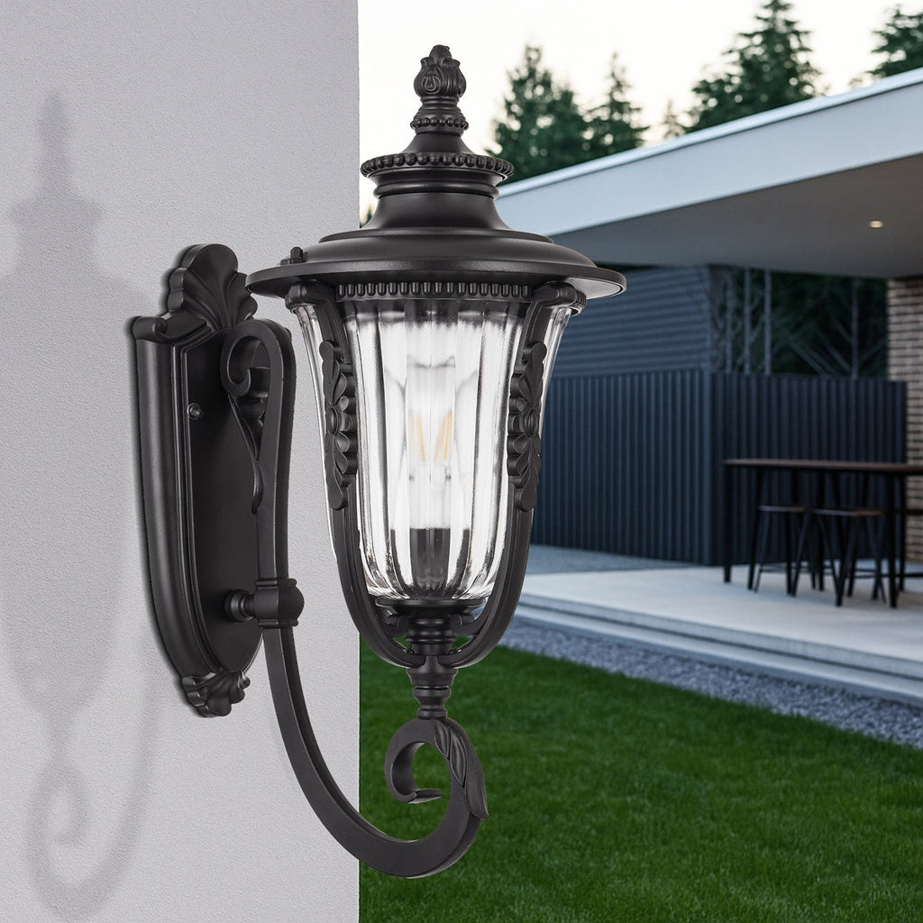 RAMIRO 25CM Exterior Wall Light Large - Black