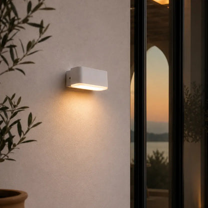 ZIRON 10CM Exterior LED Wall Light Small - White