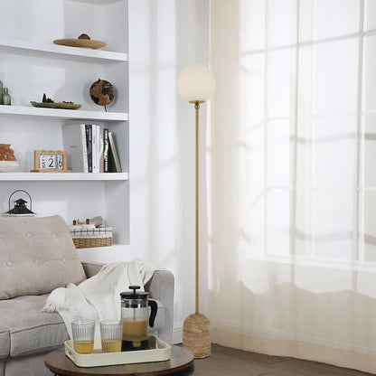 GINA Floor Lamp - Beige/Opal Matt