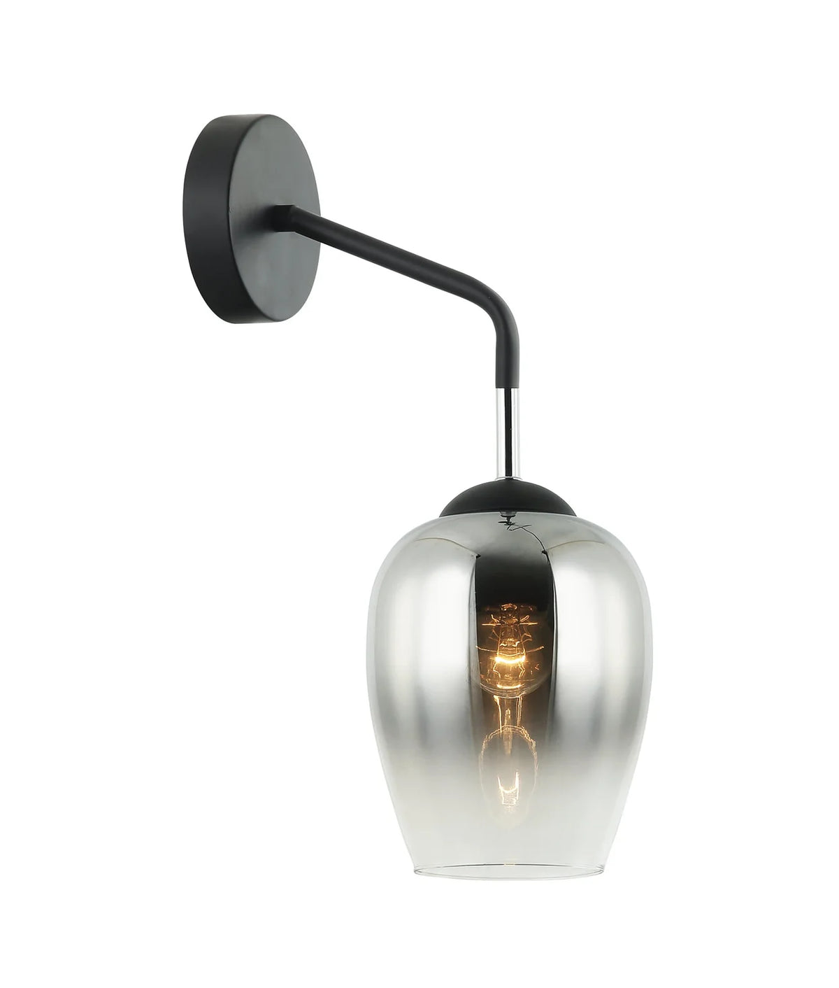 VINUM: Interior Wine Glass Shape with Chrome Colour Fading Effect Wall Light