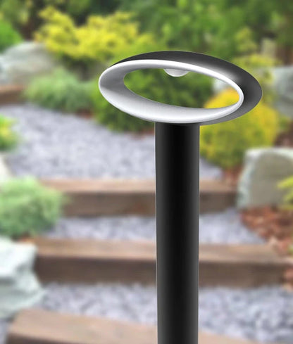 Horus LED Surface Mounted Open Oval Bollard Lights IP54 - 300mm