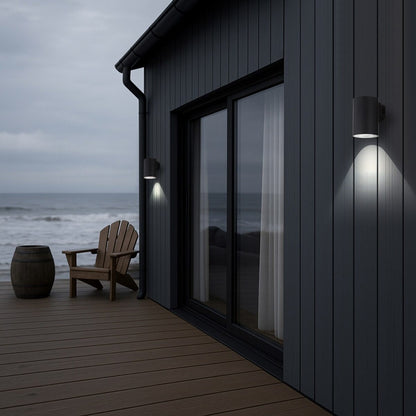 STINA Single Exterior LED Wall Light - Black
