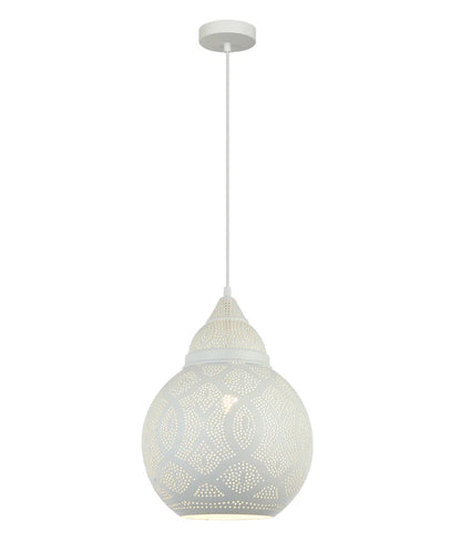 MARRAKESH: Bohemian Interior Bell Shape Pendant Lights - White