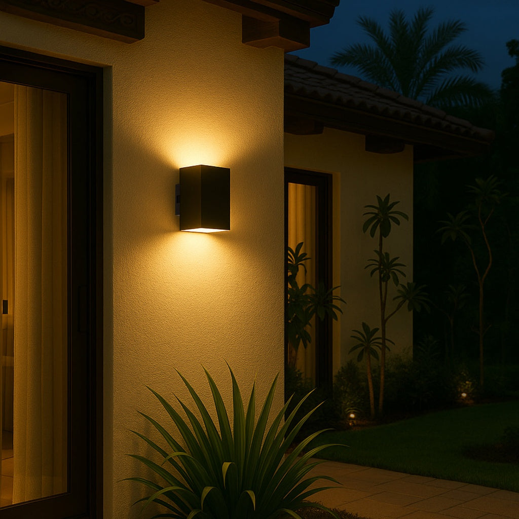 LORSA Up-Down Exterior LED Wall Light - Black