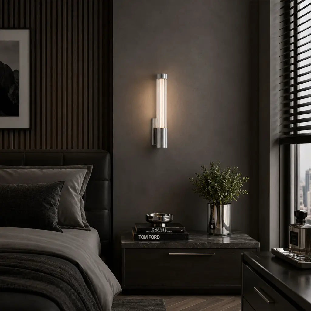 BREMEN Single LED Vanity Wall Light - Chrome