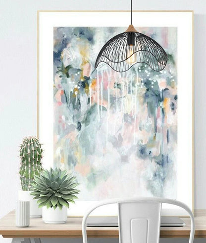 SPIAGGIA: Dome Shape & Wavy Edge Pendant Light - Black