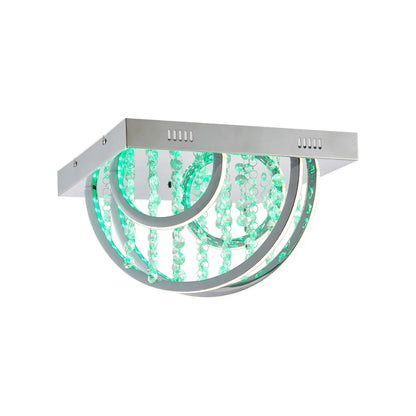 LUXIA 38CM Pendant Light Square - Chrome