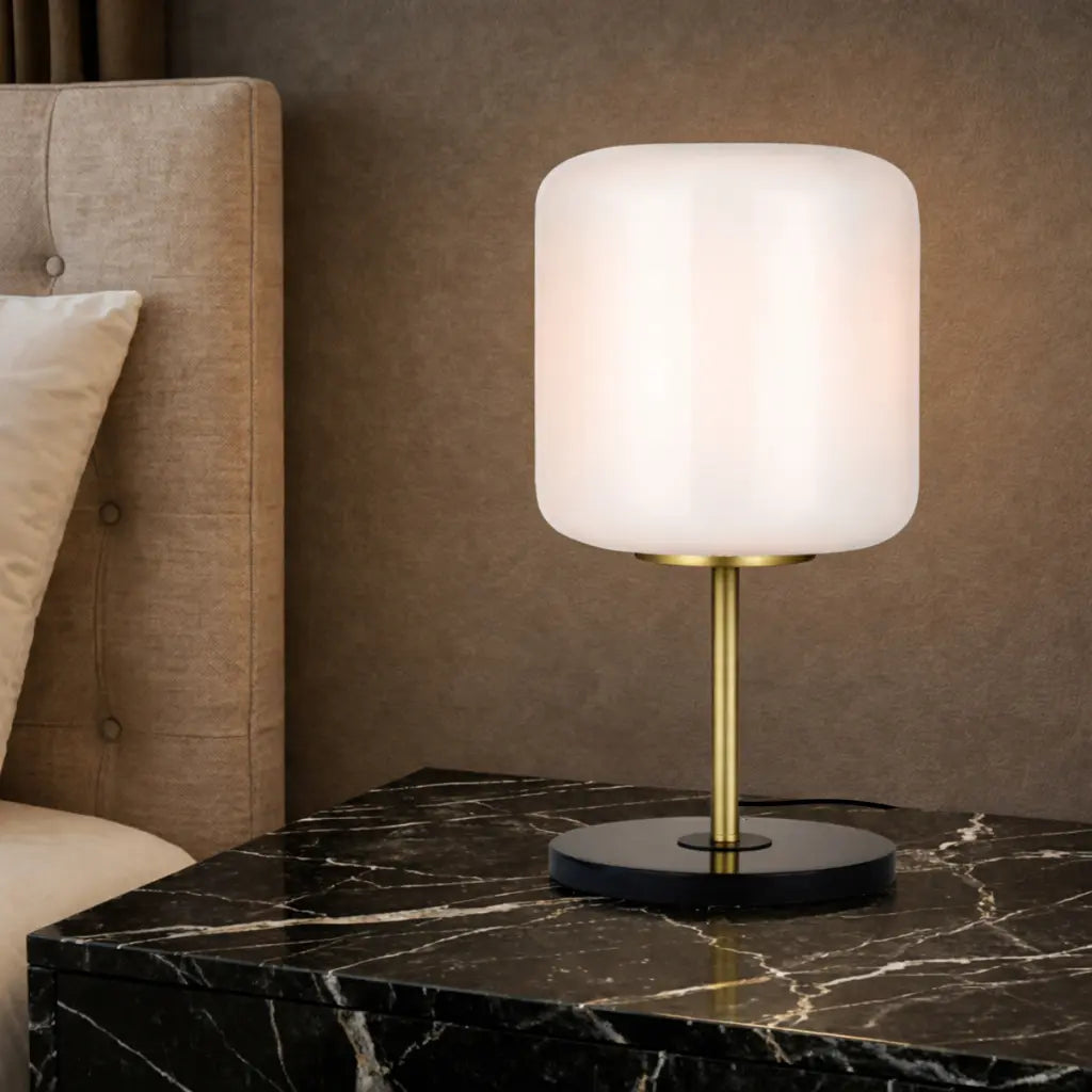 KOROVA Table Lamp - Brass Matt/Opal