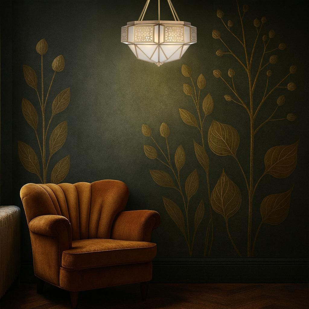 OVERTON Pendant Light CTC Ceiling Light -  Brass