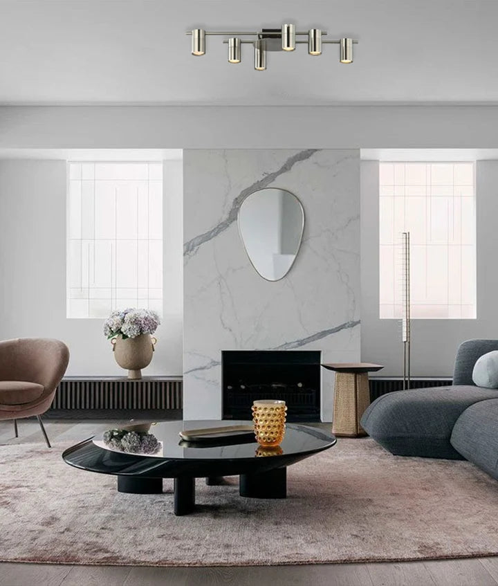 TACHE: Interior Spot Ceiling Lights (with Adjustable Chrome Heads) IP20 - 6 Lights