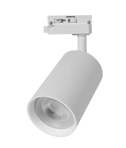 3 Wire 1 Circuit LED Tri-CCT Dimmable Adjustable Track Head - White