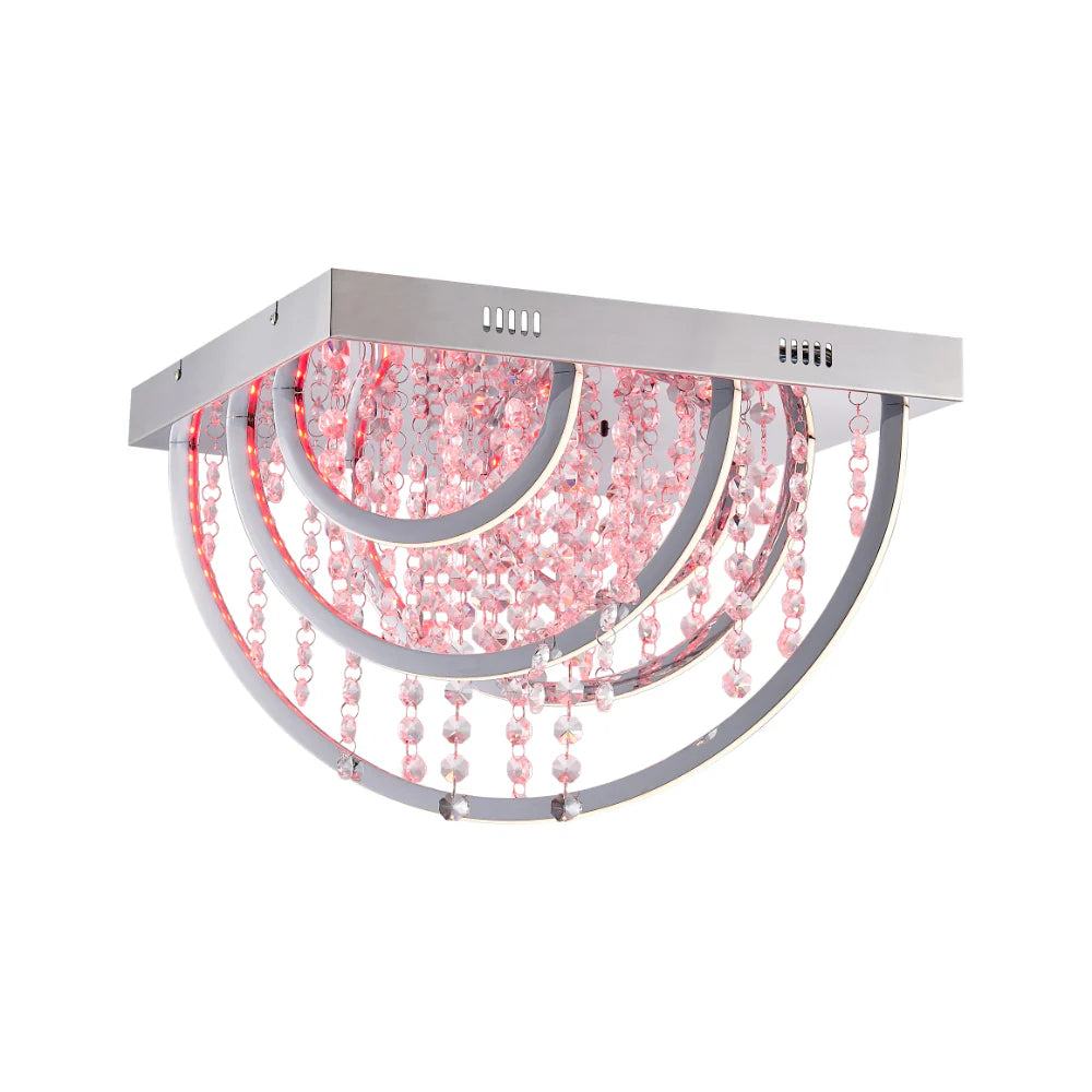 LUXIA 45CM Pendant Light Square - Chrome