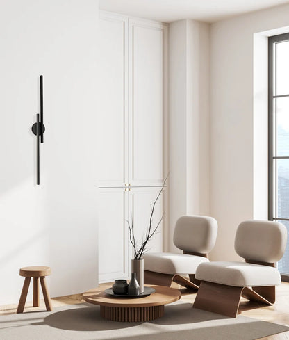 RACHA: Interior Linear LED Tri-CCT Wall Light - Black
