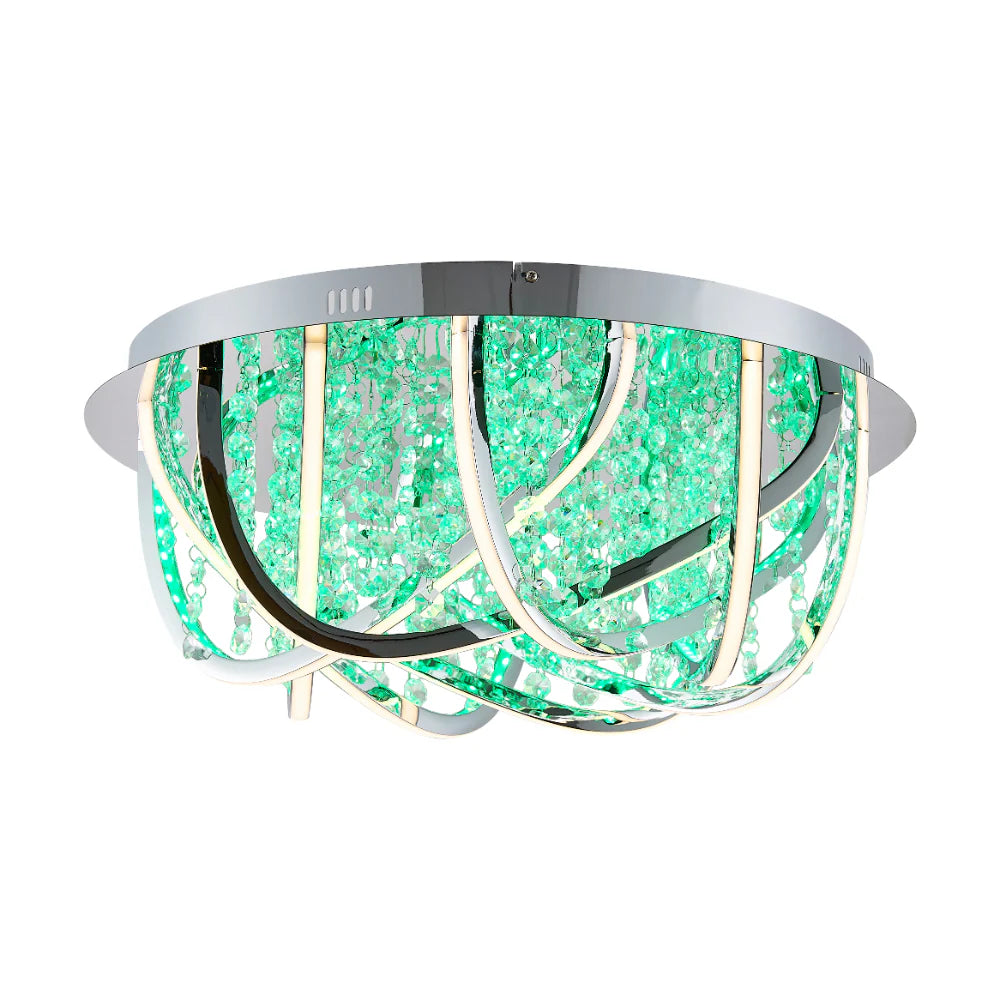 LUXIA 55CM Pendant Light Round - Chrome