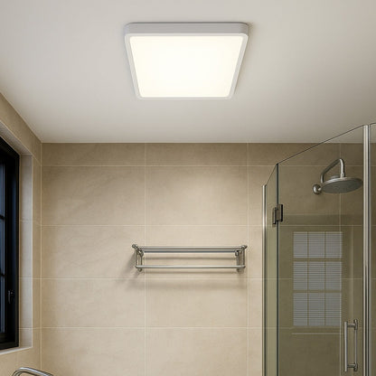LUNOS 30CM 24W 3CCT Square LED Oyster Dimmable Ceiling Light - White