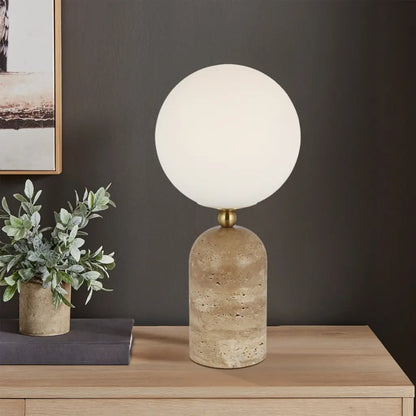 GINA Table Lamp - Beige/Opal Matt