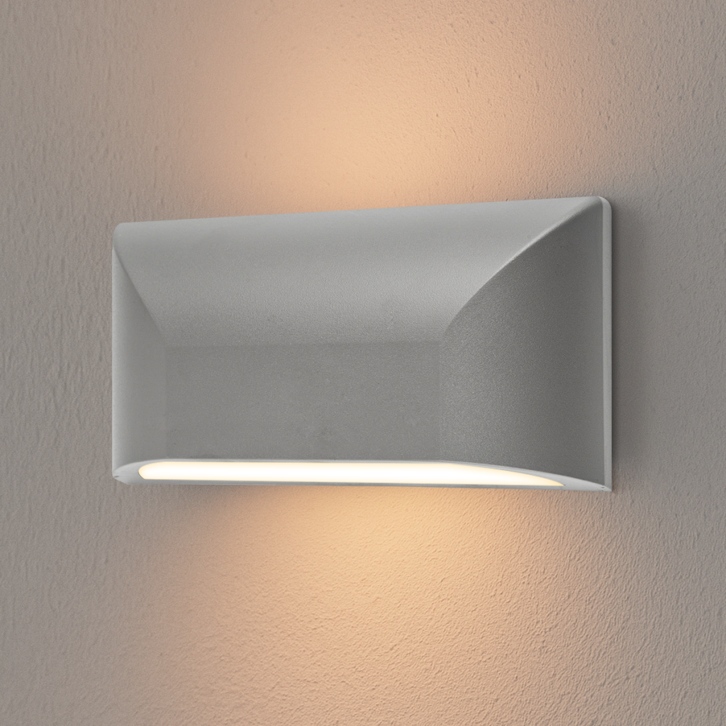 BLOC Exterior LED Wall Light - Grey
