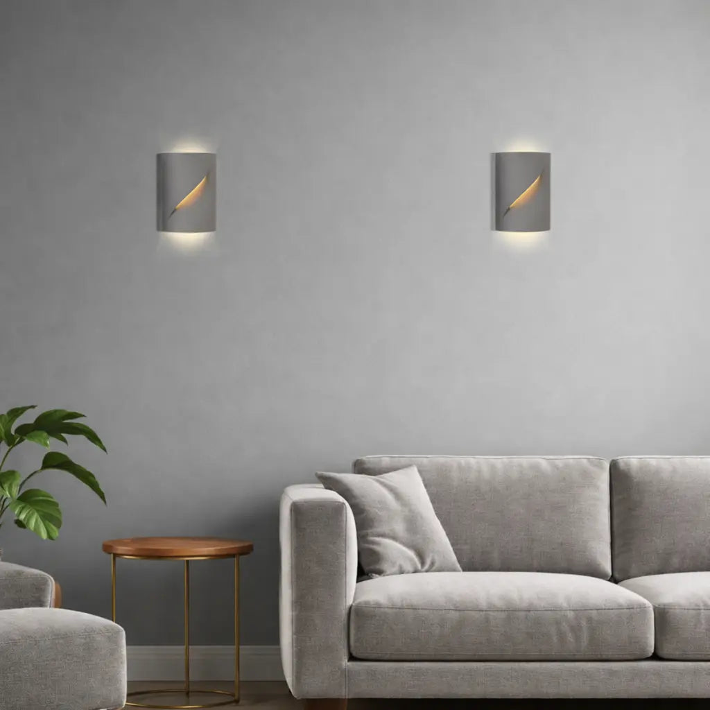 CARLO Gypsum Indoor Wall Light - Grey