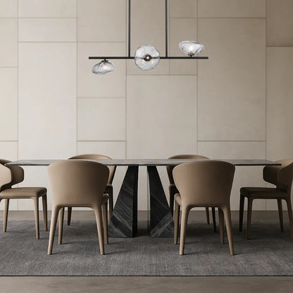 ZECCA 3 Linear Pendant Light - Black/Smoke
