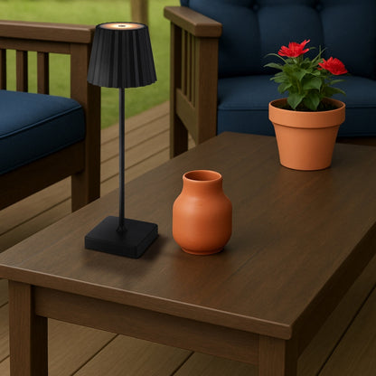 MINDY LED Rechargeable Table Lamp - Black