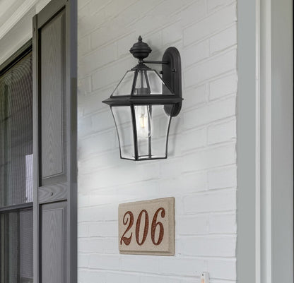 RYE 20CM Wall Light Solid Brass Small - Black