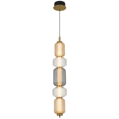 TORSO 5 LED Pendant Light - Brass