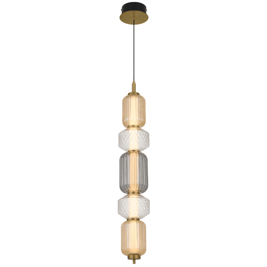 TORSO 5 LED Pendant Light - Brass