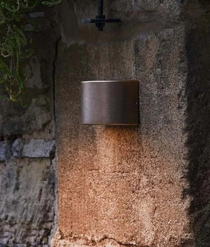 STE: Exterior 12V Bronze Curved Surface Mounted Step / Wall Lights IP65 - Curved