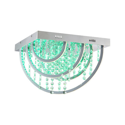 LUXIA 45CM Pendant Light Square - Chrome