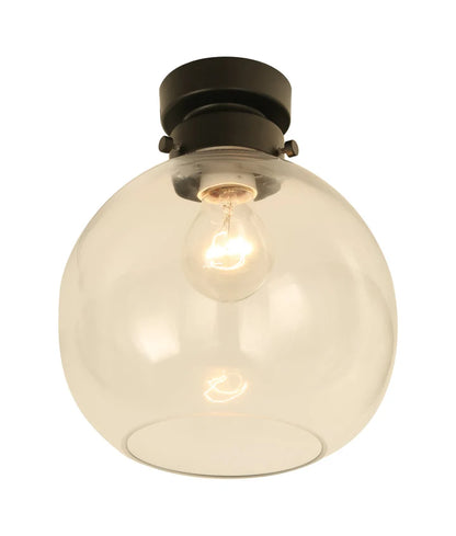 D.I.Y.  Black Batten Fix Ceiling Lights - Clear Wine Glass Shape Fixture