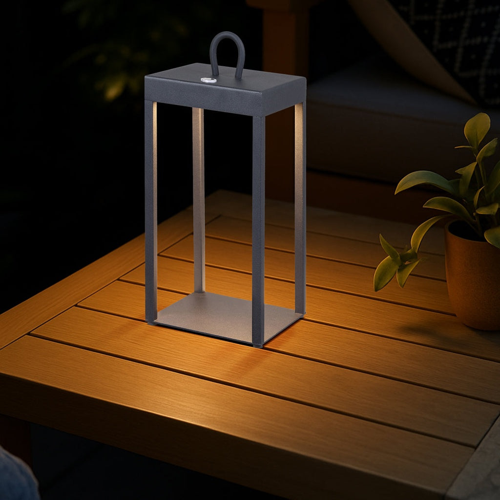 SOTRA LED Rechargeable Table Lamp - Black