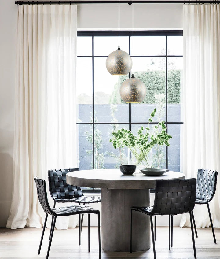 ROCHE: Interior Wine Glass Shape Chrome Glass Pendant Light