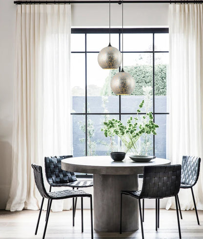 ROCHE: Interior Wine Glass Shape Chrome Glass Pendant Light