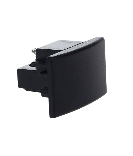 3 Wire 1 Circuit Universal Tracks, Connectors, End Cap & Live End - Connector End Cap BLACK