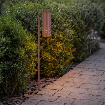 MANUS 24V MR16 Exterior LED Post Spike Light - Corten
