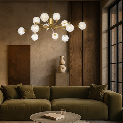 FELTON 12 Pendant Light - Antique Gold/Opal Matt
