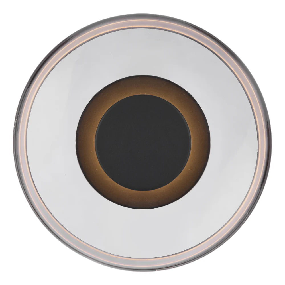 AMITY LED Wall Light - Black/Smoke