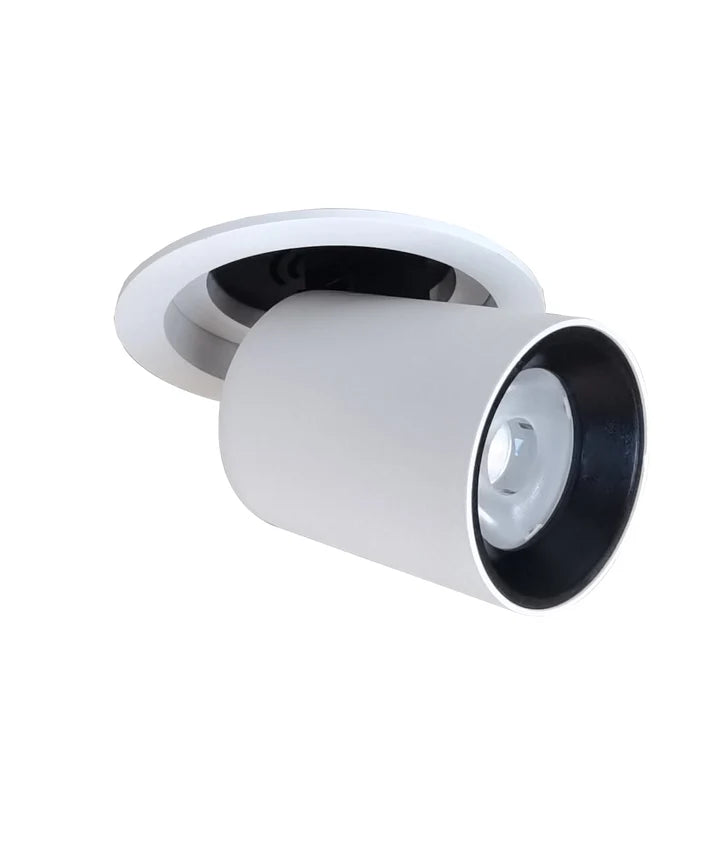 TELE: LED Recessed Spot Downlight Retractable Dimmable Tri-CCT IP20 - With 90mm Convertible Plate (Copy)
