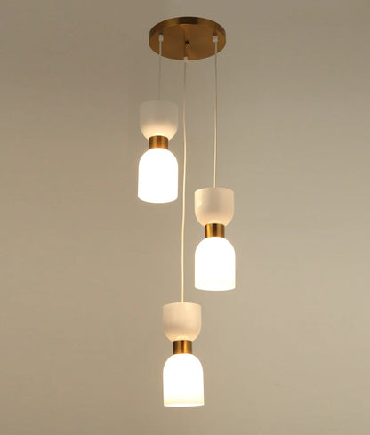 CLESSIDRA: Interior  Opal Glass Ellipse Multiple Round Base Pendant Lights