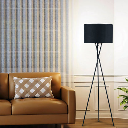 DENISE Floor Lamp - Black/Black