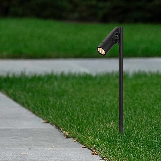 FLANK 24V Exterior LED Post Spike Light - Black