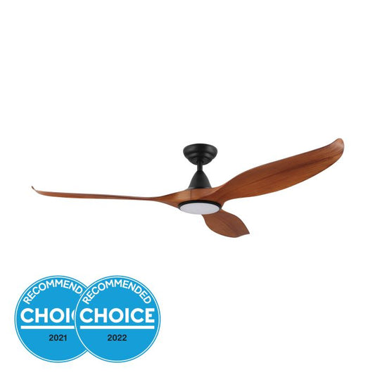 60" Noosa DC Ceiling Fan With Light- Teak