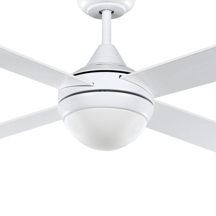48" Stradbroke DC Ceiling Fan With Light- White Matt