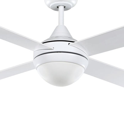 48" Stradbroke DC Ceiling Fan With Light- White Matt