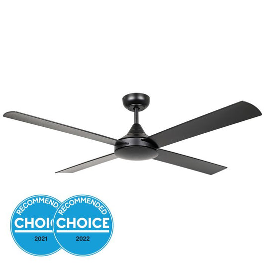52" Stradbroke DC Ceiling Fan- Black Matt