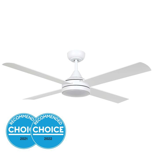 48" Stradbroke DC Ceiling Fan With CCT LED Light- White Matt