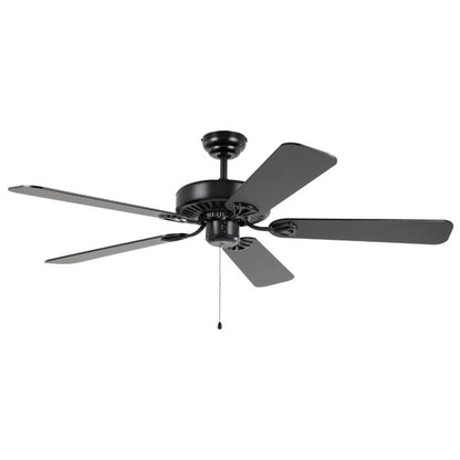 52" Waikiki AC Ceiling Fan- Black Matt