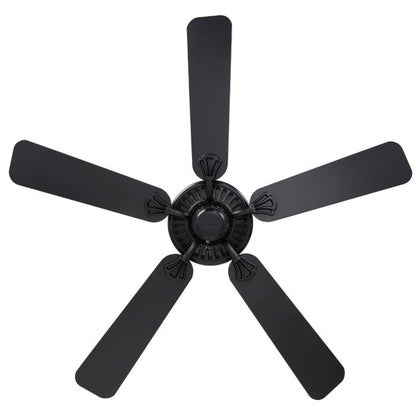 52" Waikiki AC Ceiling Fan- Black Matt