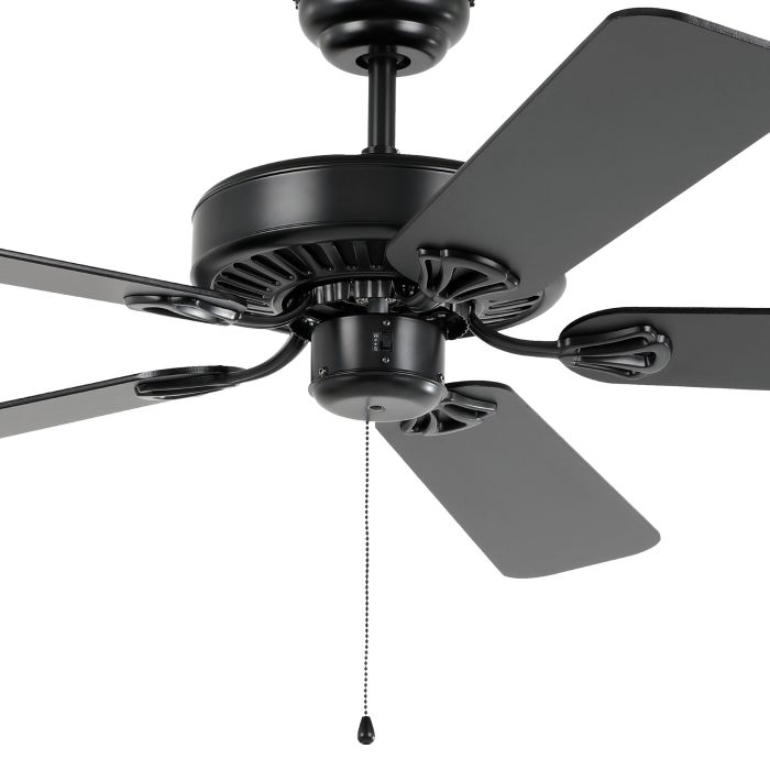 52" Waikiki AC Ceiling Fan- Black Matt
