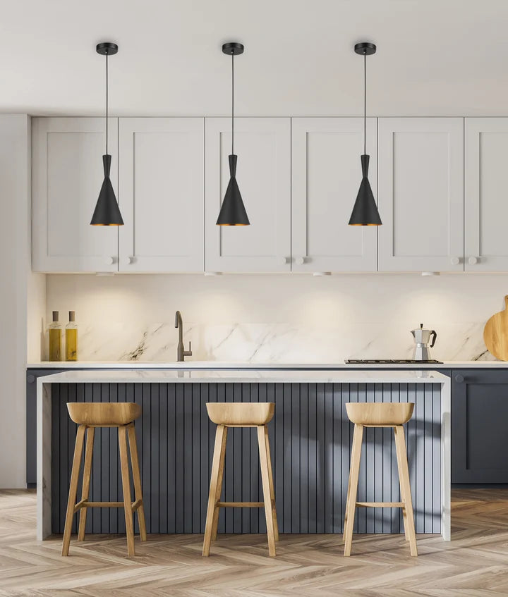 CAVIAR: Black Cone Shape Pendant Light
